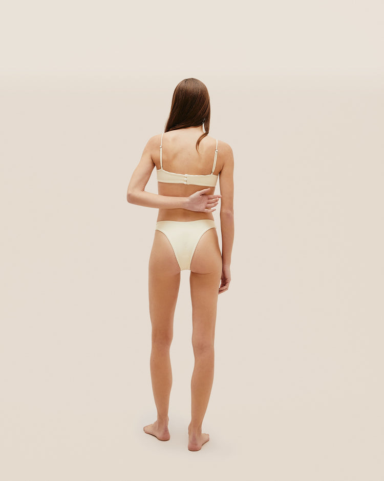 RIBBED AGATHA TOP WHITE CLAY