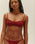 TOP AGATHA A RIGHE BORDEAUX