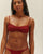 TOP AGATHA A RIGHE BORDEAUX