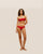 RIBBED GABI STRAIGHT TOP RED SHIFT