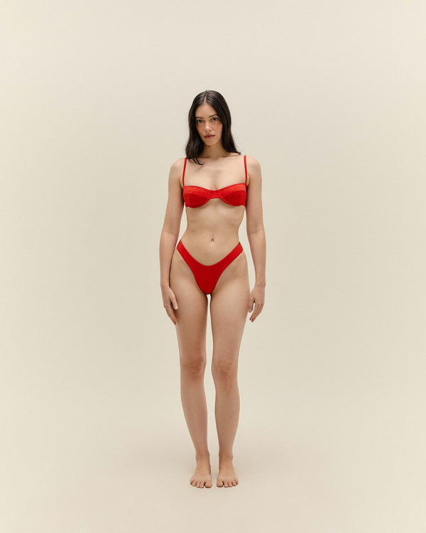 ADJUSTABLE VINTAGE TOP RED SHIFT