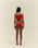 RIBBED PERLIN TOP RED SHIFT