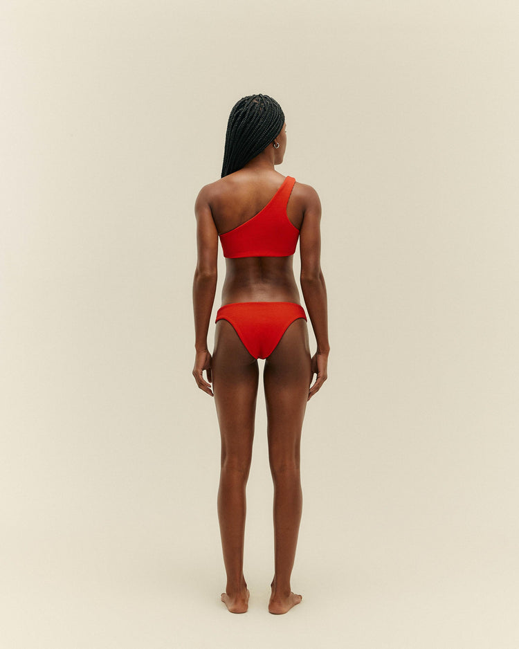 RIBBED PERLIN TOP RED SHIFT