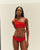 RIBBED PERLIN TOP RED SHIFT