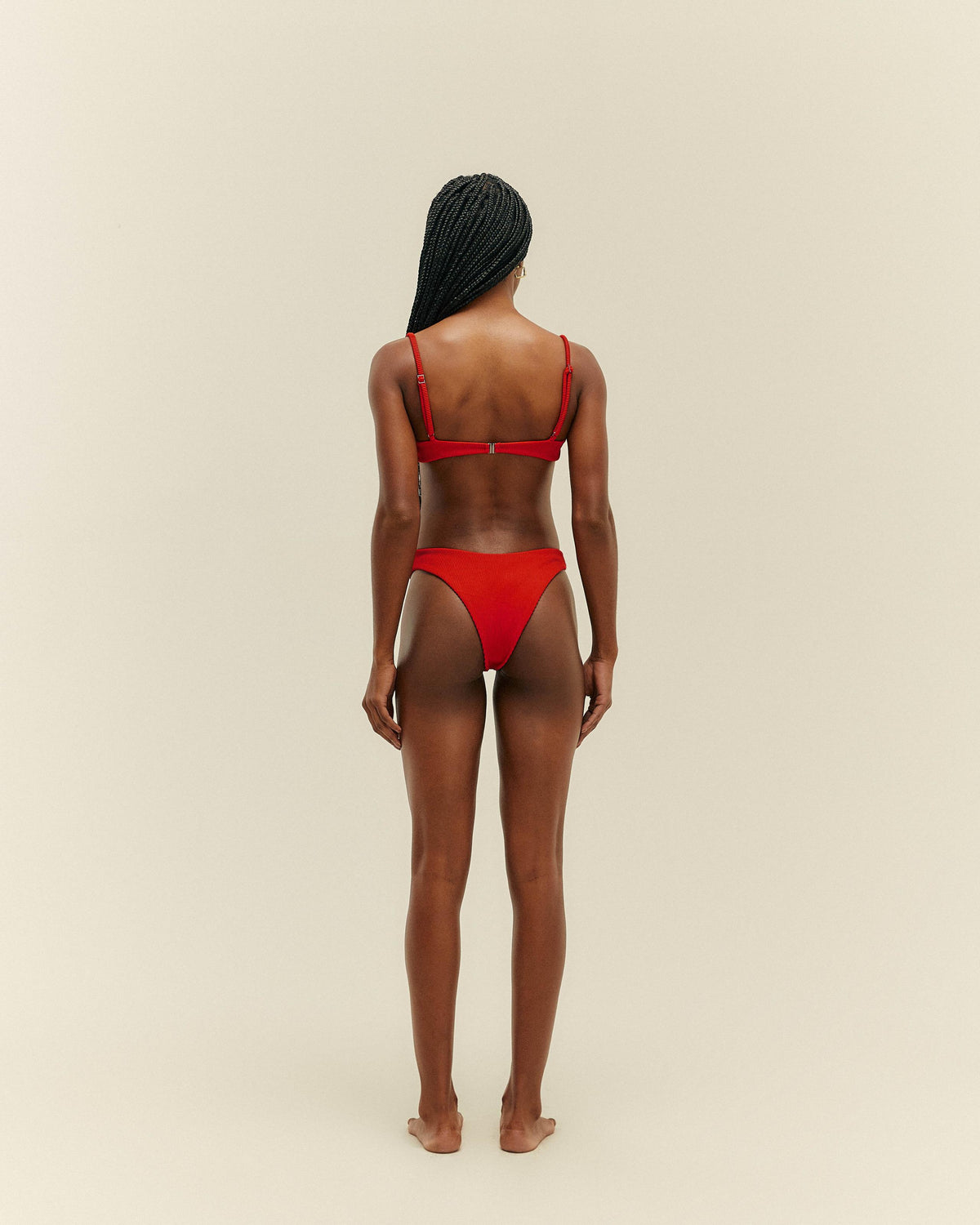 RIBBED MIA TOP RED SHIFT