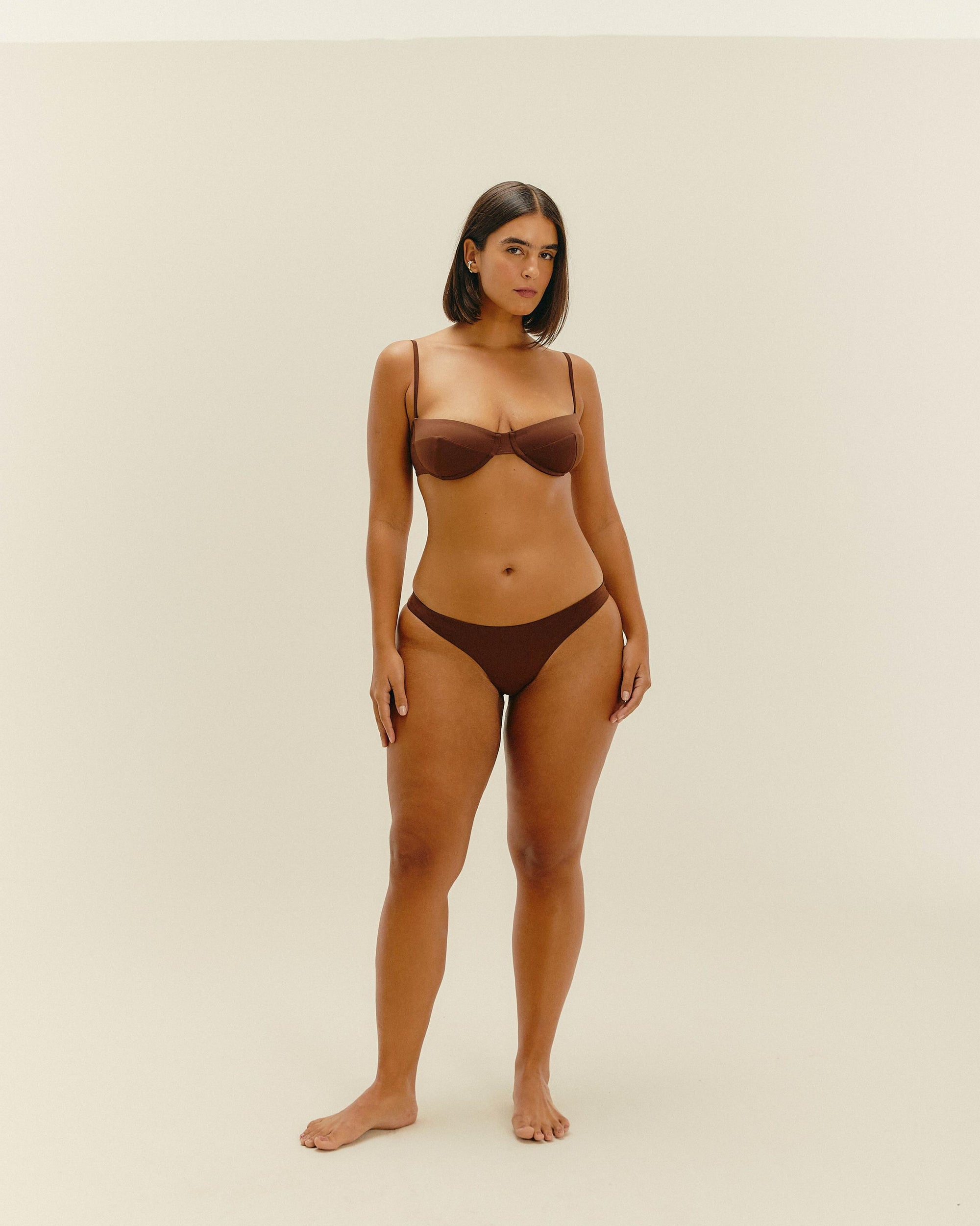 VINTAGE TOP BRAUNA BROWN