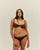 ADJUSTABLE RIBBED GAIA TOP IN BROWN