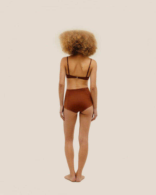 FRAN TOP MID BROWN