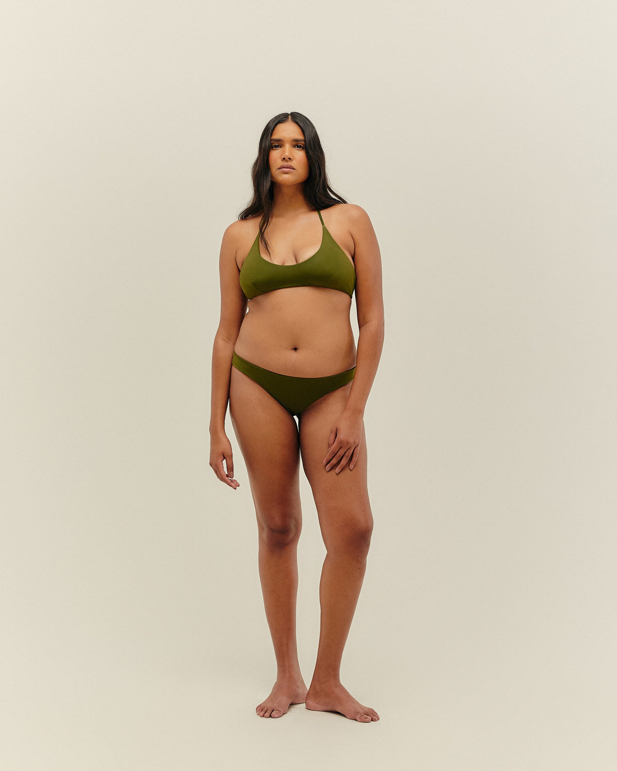 DUDA TOP OLIVE GREEN