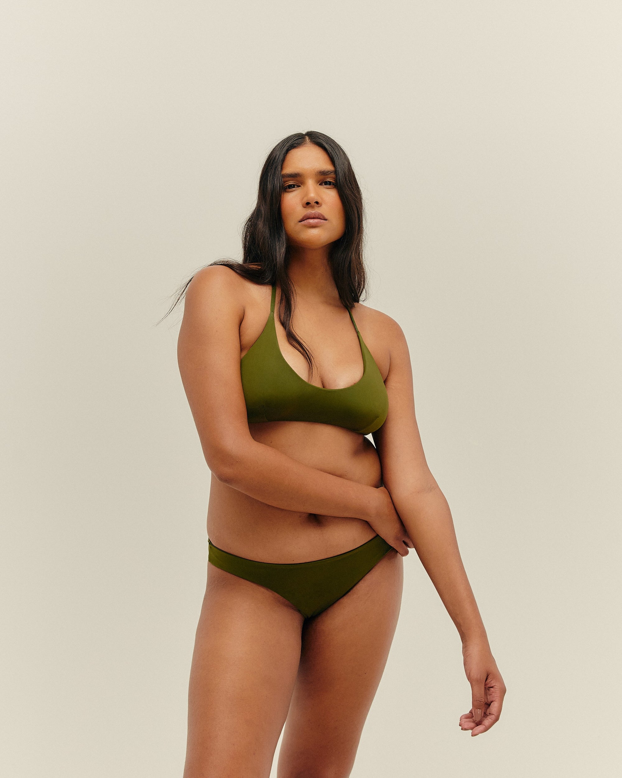 DUDA TOP OLIVE GREEN