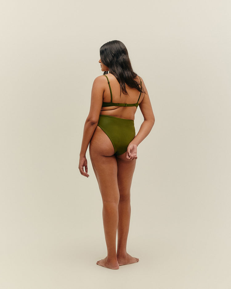 ADJUSTABLE MONICA TOP OLIVE GREEN