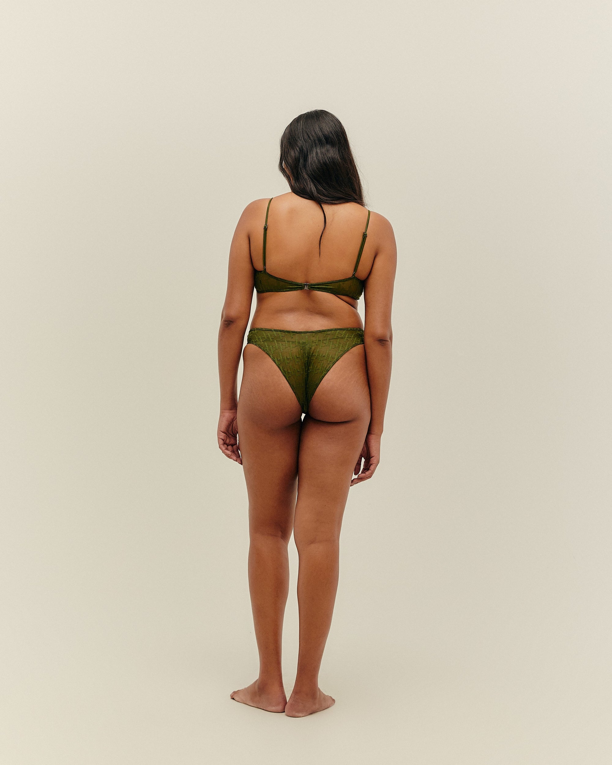 BETHANIA TOP OLIVE GREEN