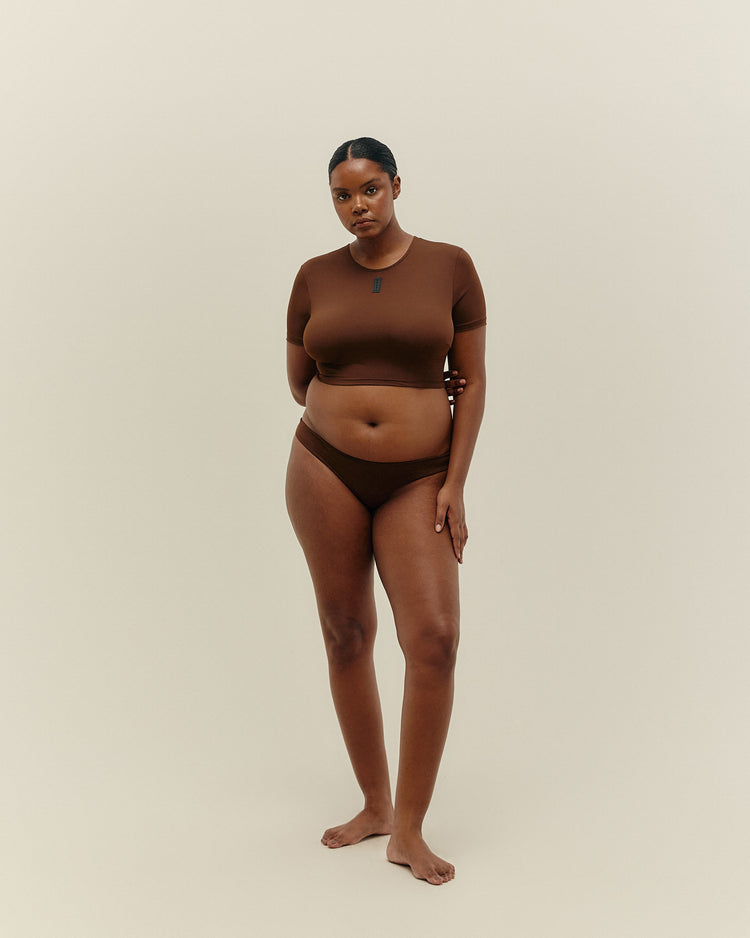 SERENA TOP BRAUNA BROWN
