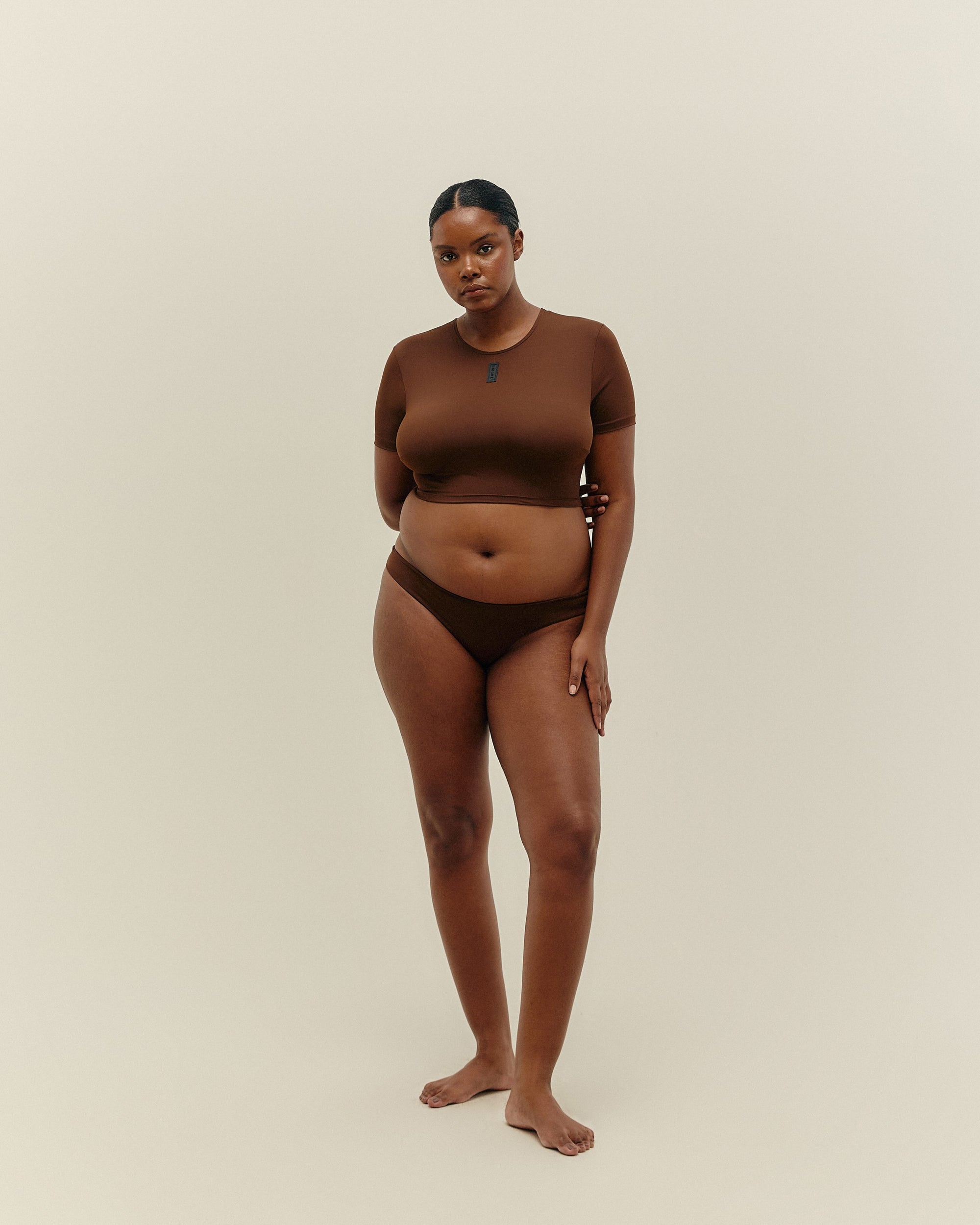 SERENA TOP BRAUNA BROWN