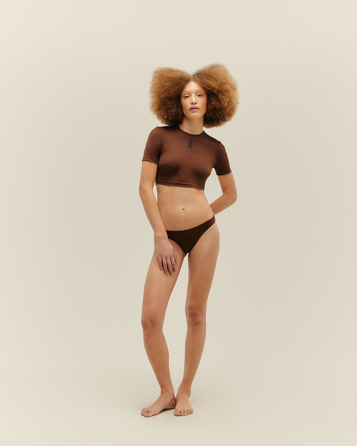 SERENA TOP BRAUNA BROWN