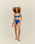 TOP CON TACCHETTE REGOLABILI BLU COBALTO