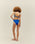TOP CON TACCHETTE REGOLABILI BLU COBALTO