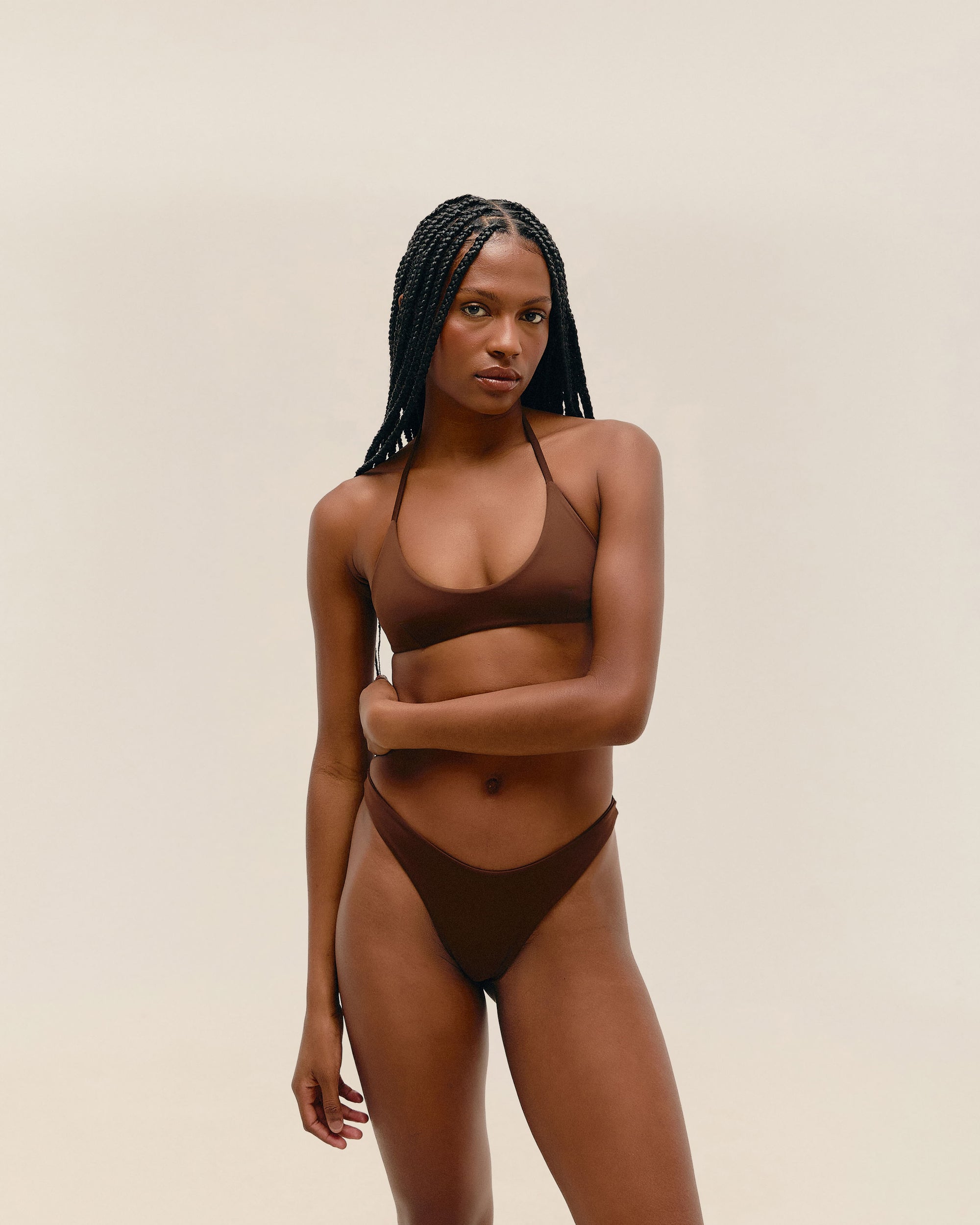 DUDA TOP BRAUNA BROWN