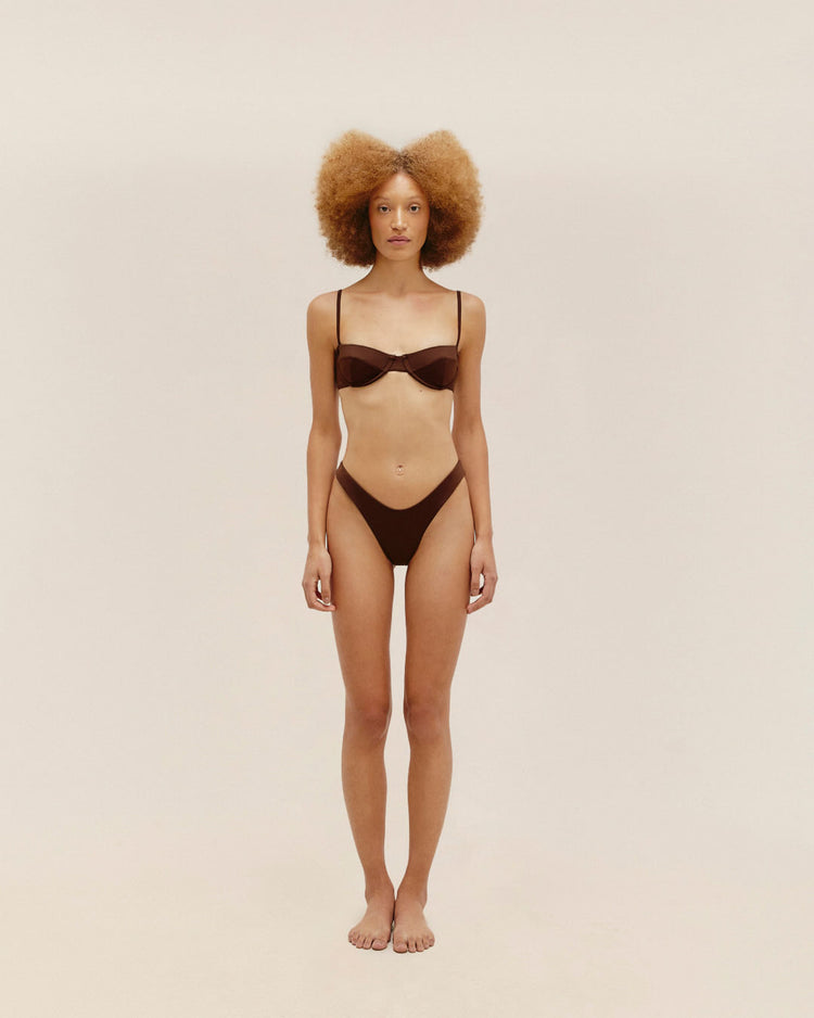 Haut vintage ajustable BRAUNA BROWN
