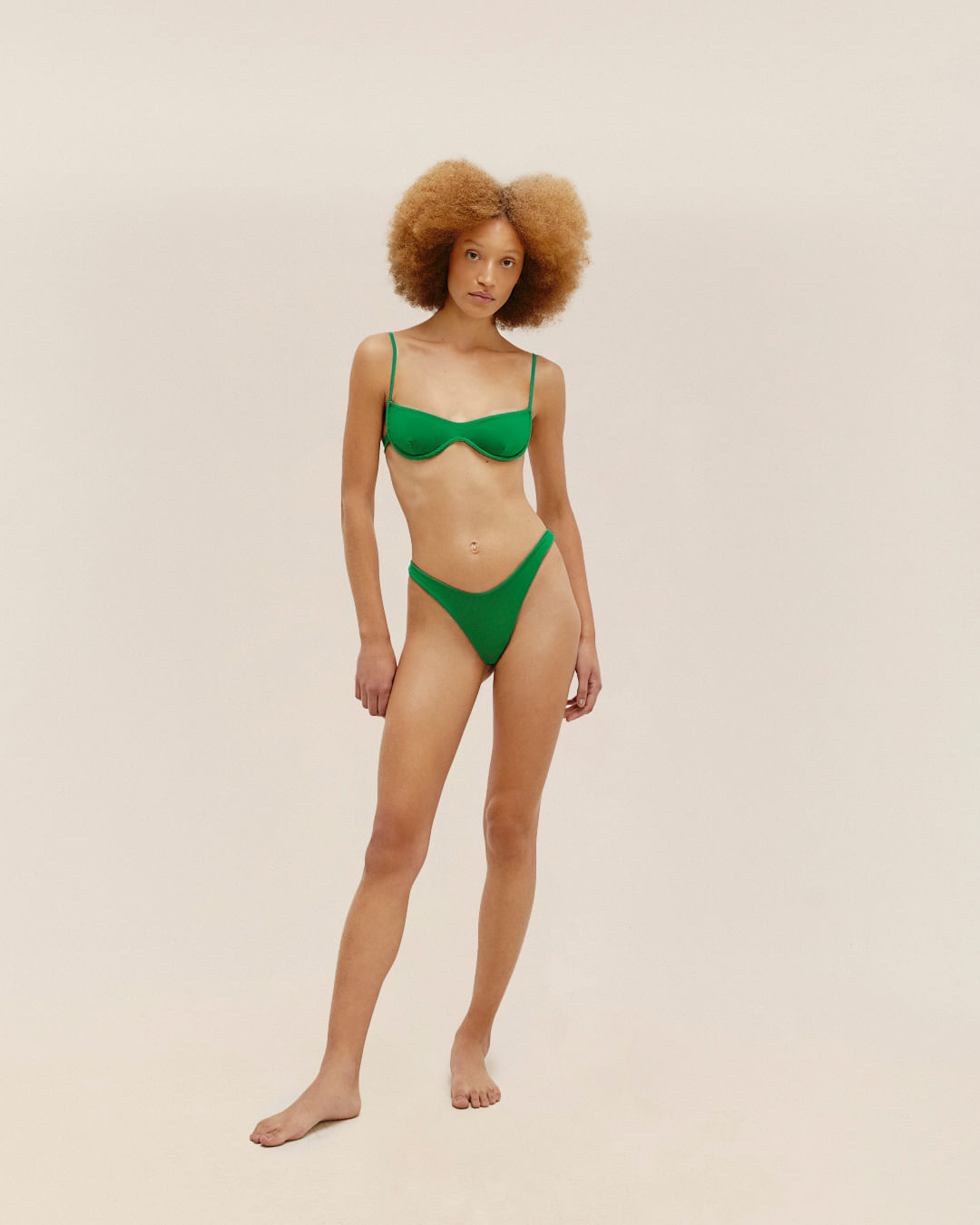 LANA TOP VINTAGE GREEN
