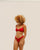 CREPE MONICA TOP ROUGE