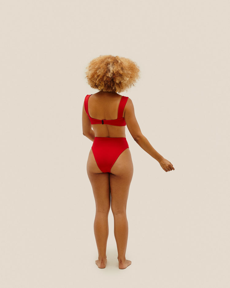 CREPE BRIGITTE TOP RED