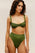 ADJUSTABLE RIBBED GAIA TOP OLIVE GREEN