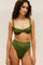 ADJUSTABLE RIBBED GAIA TOP OLIVE GREEN