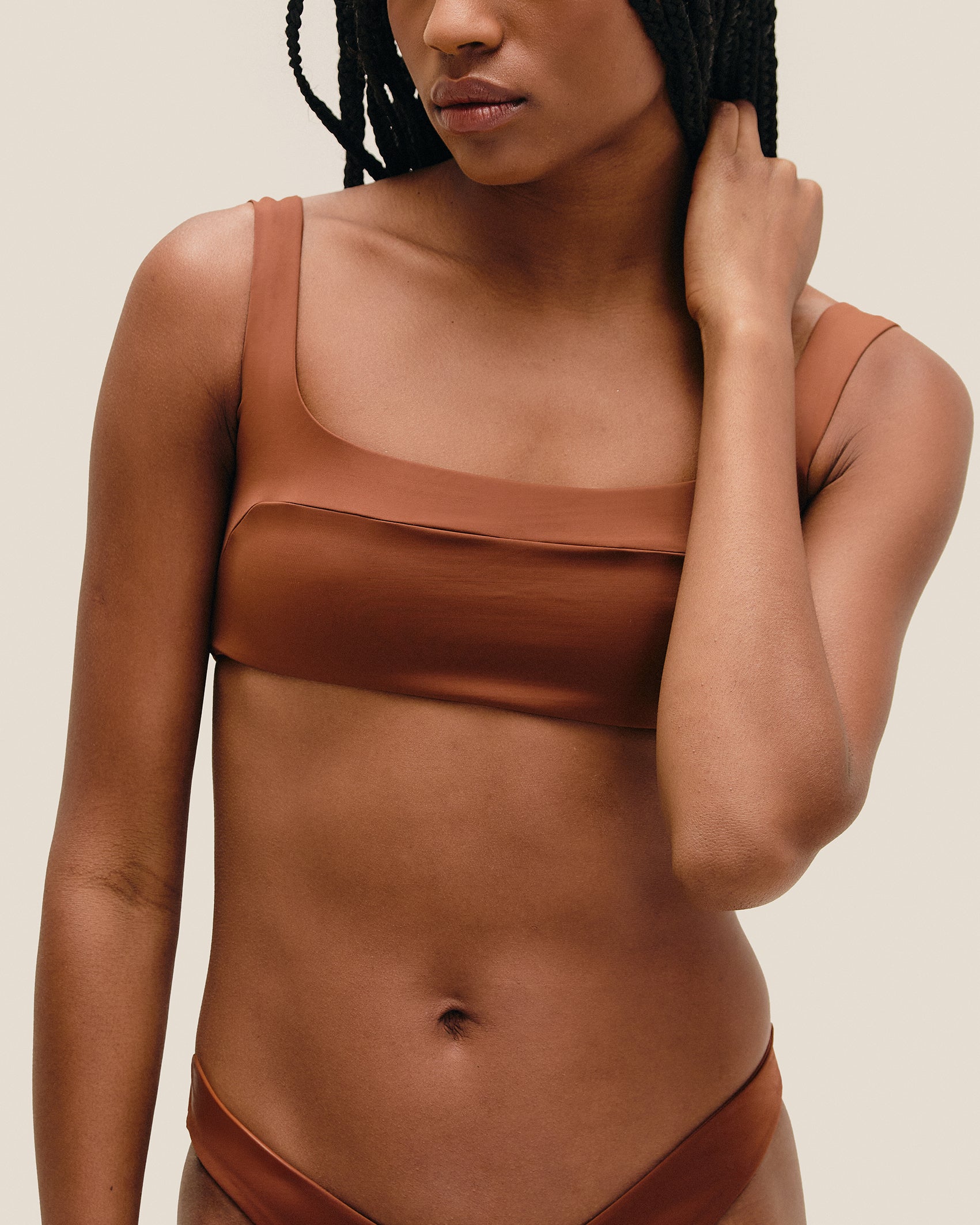 GABI TOP MID BROWN
