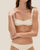 RIBBED LOLA TOP WHITE CLAY