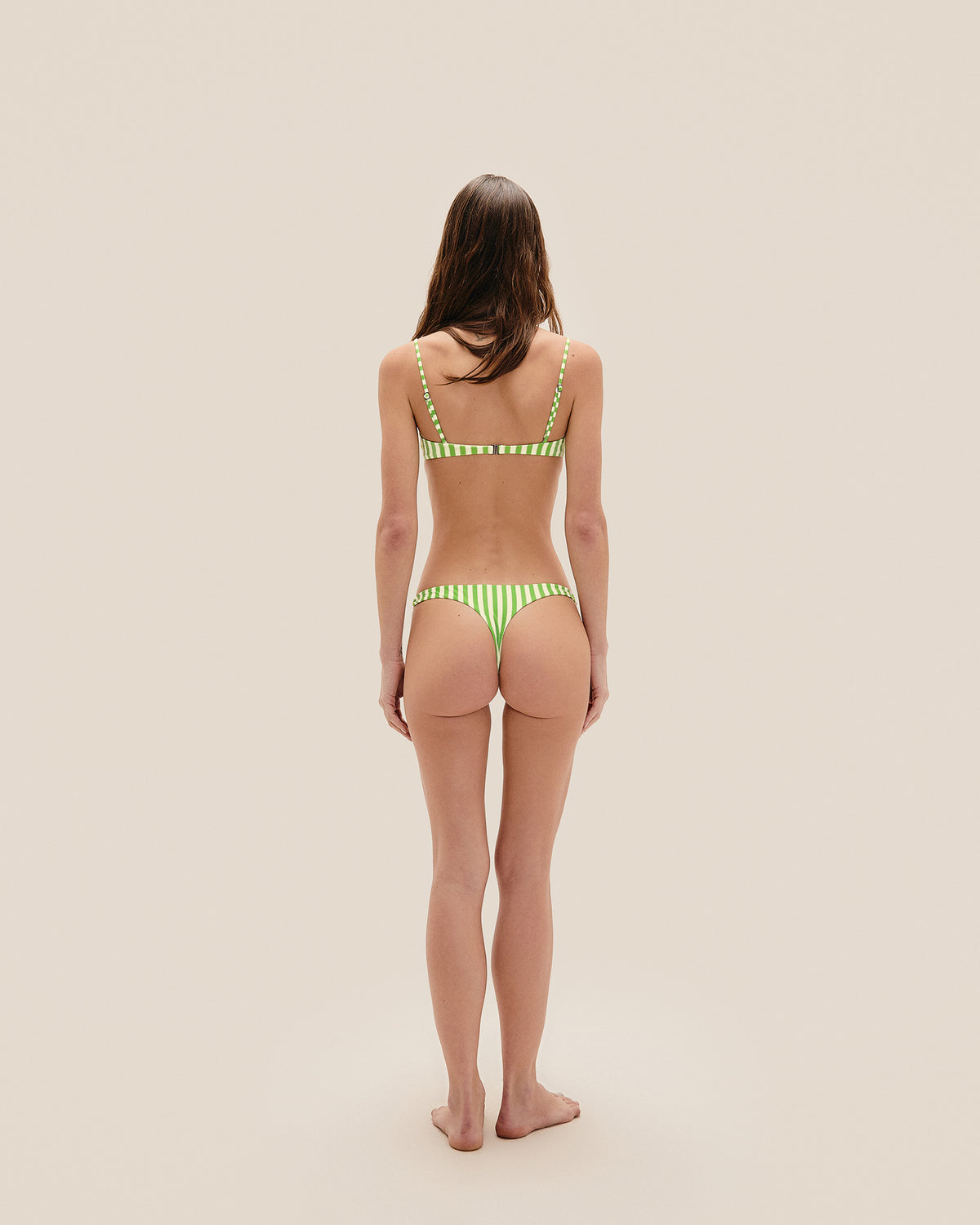 BARBARA TOP RAPTURE A RIGHE VERDI