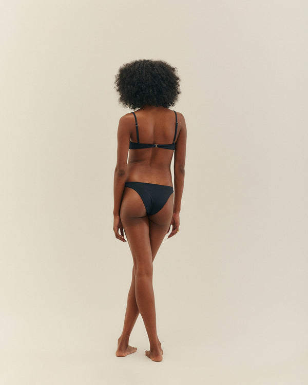 THIN BASIC BLACK BOTTOMS