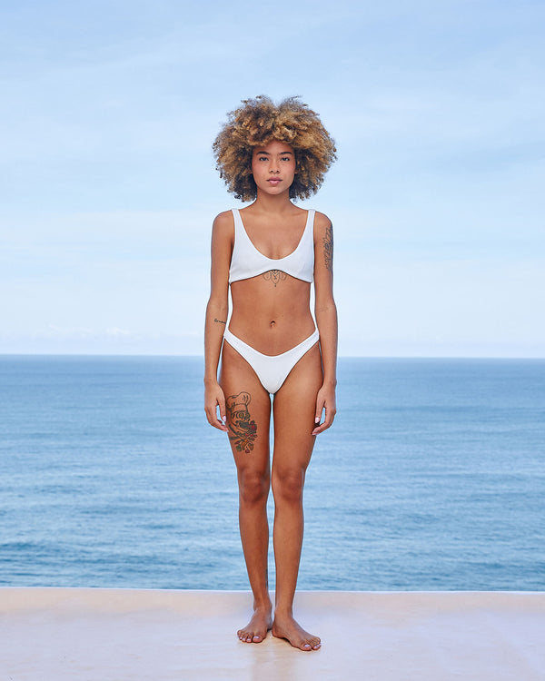 LEILA OFF-WHITE BOTTOM CREPE