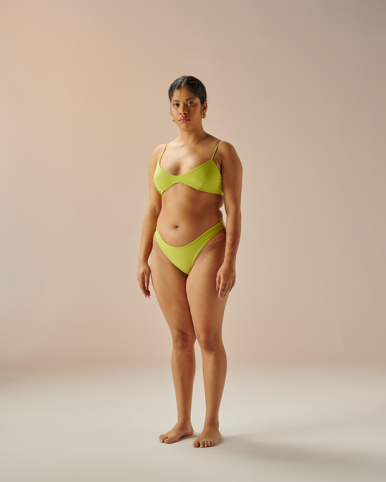 LEILA BOTTOM LUMINI GREEN