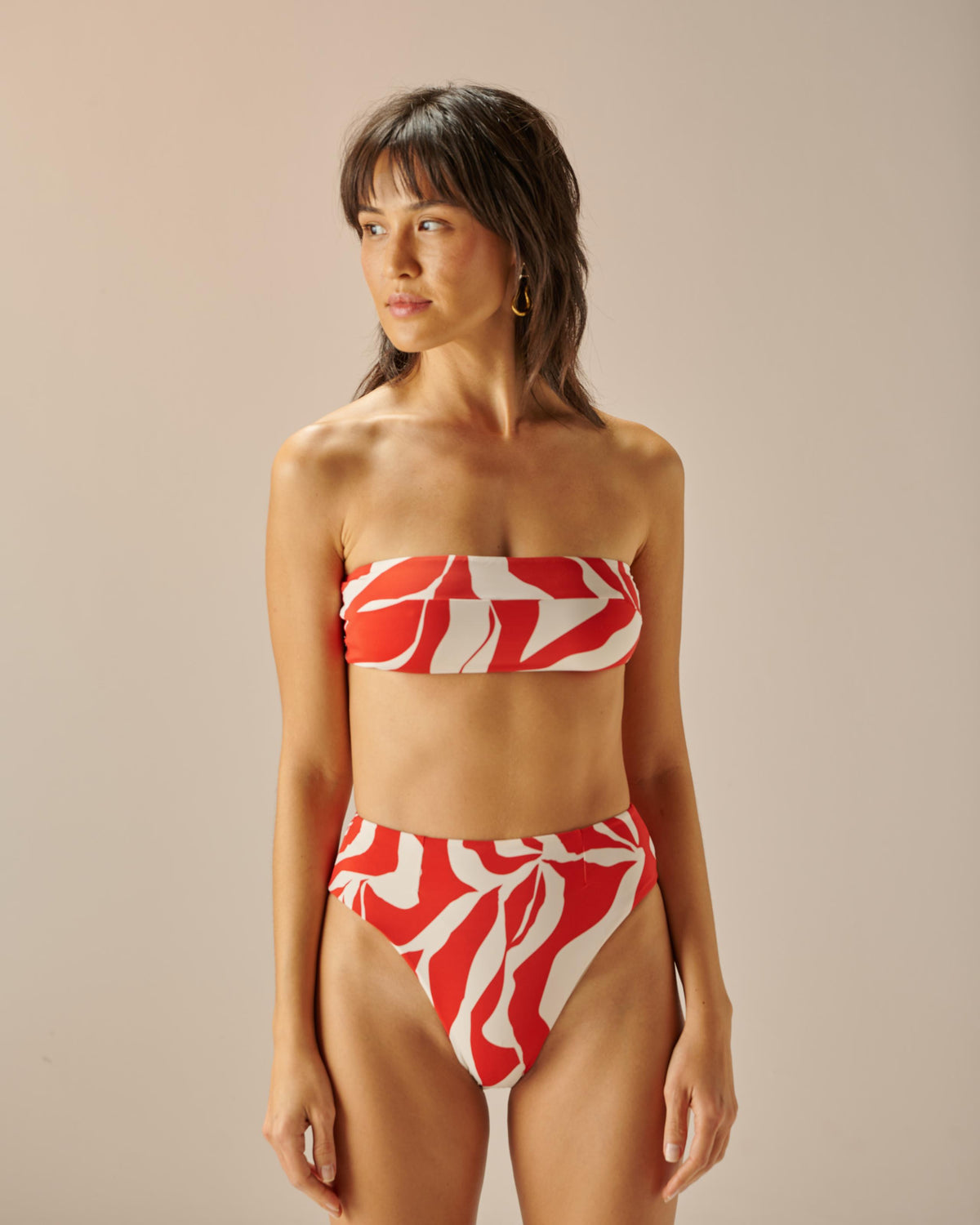 Vintage Hot Pants with Beach Print