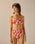 Vintage Hot Pants with Beach Print