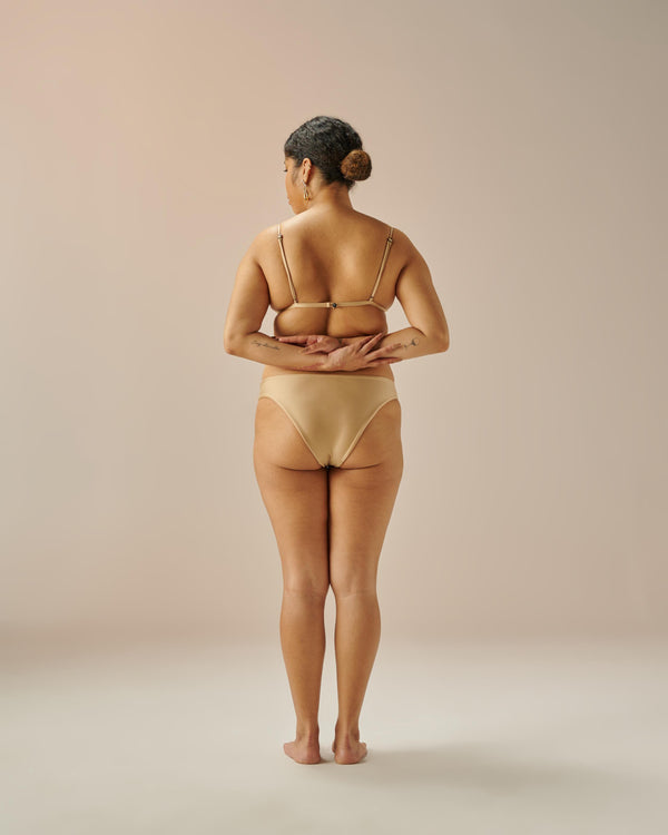 PIPING HOTPANTS SATU BEIGE