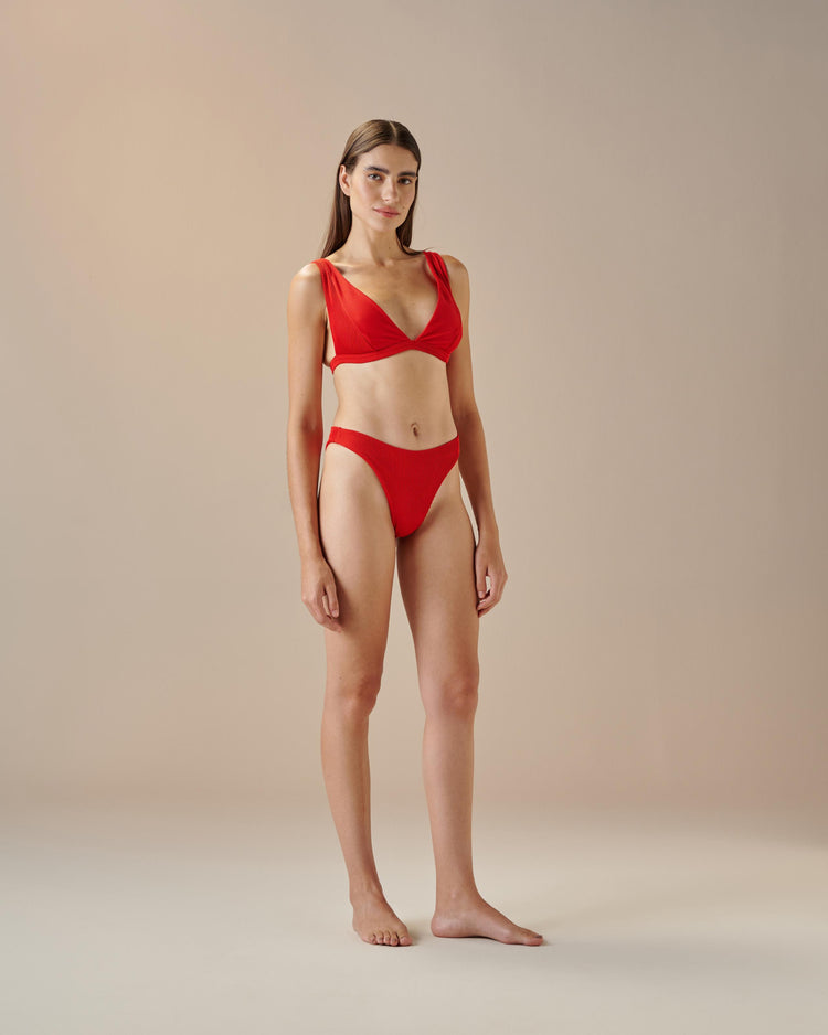 RIBBED BETA HOTPANTS RED SHIFT