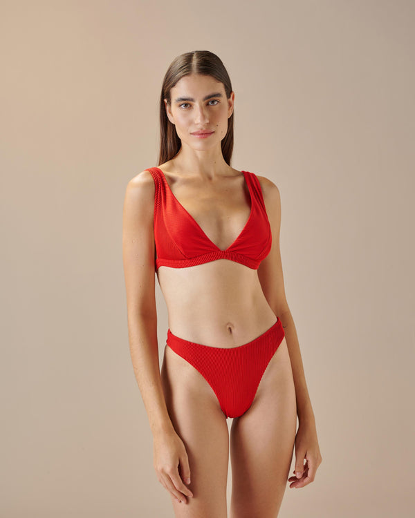 RIBBED BETA HOTPANTS RED SHIFT