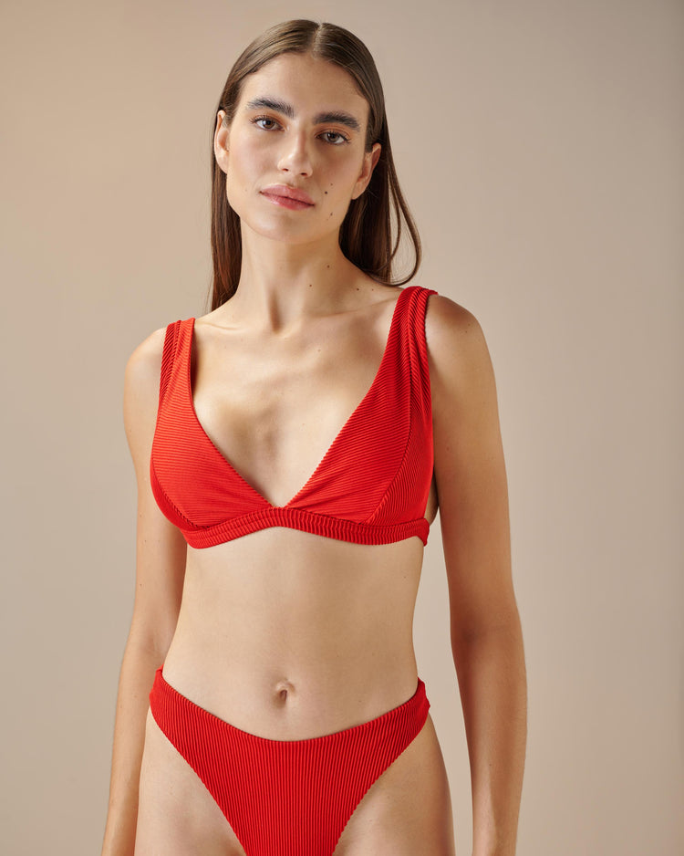 RIBBED BETA HOTPANTS RED SHIFT