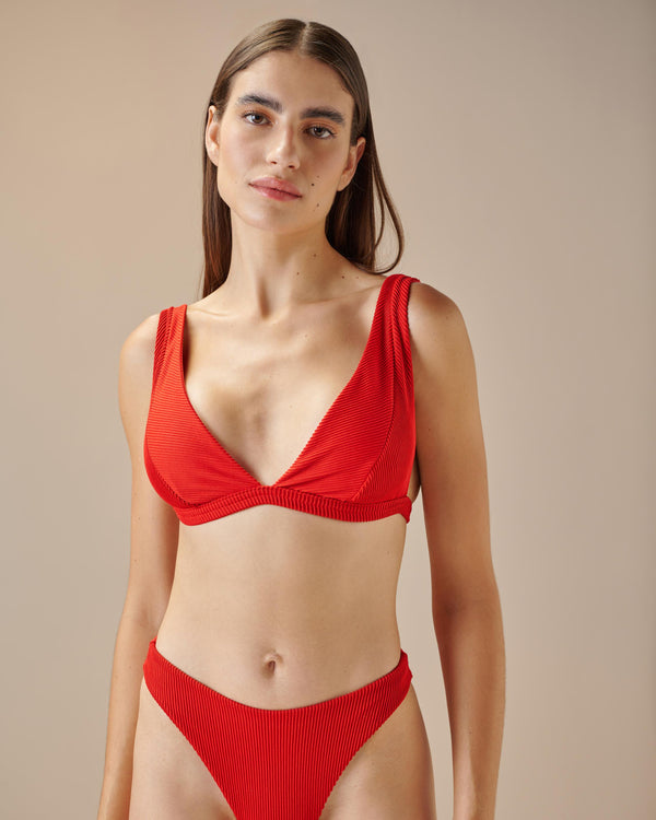 RIBBED BETA HOTPANTS RED SHIFT