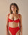 RIBBED HIGHLEG HOTPANTS RED SHIFT