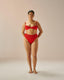 RIBBED HIGHLEG HOTPANTS RED SHIFT