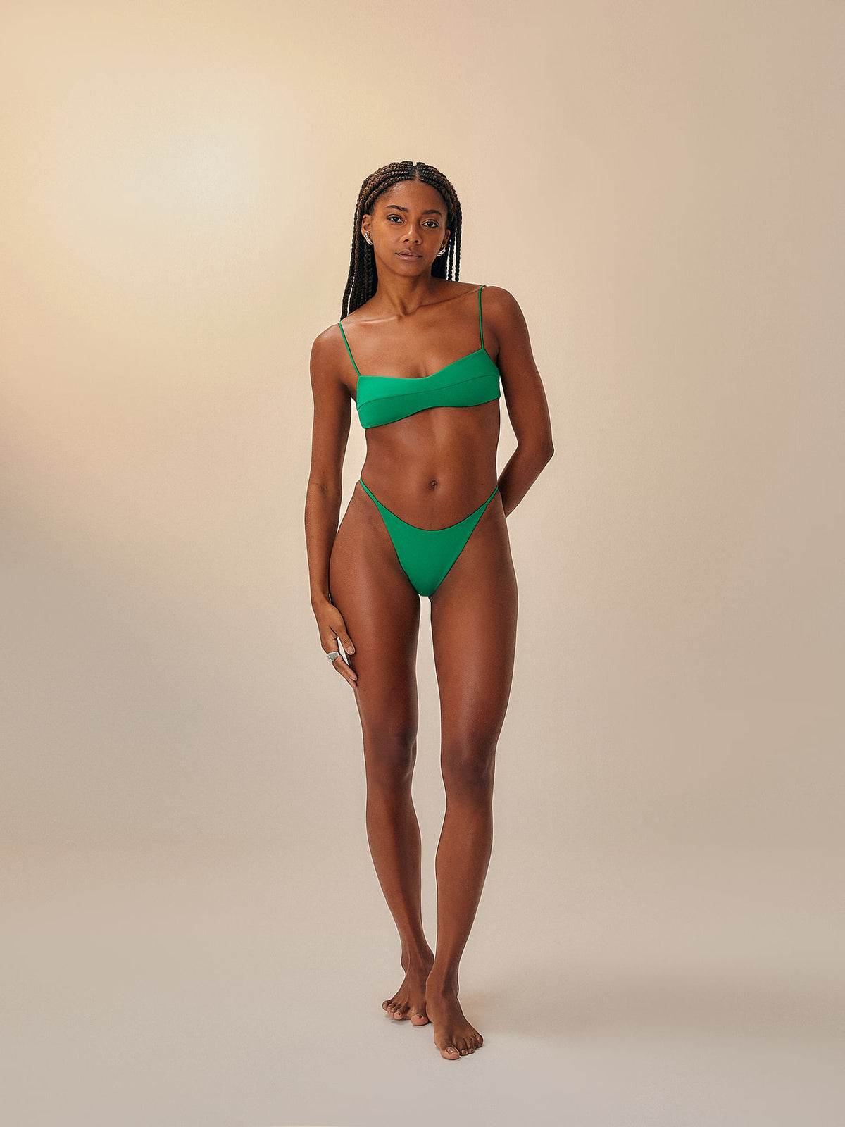 CLARA BOTTOM DIGITAL GREEN