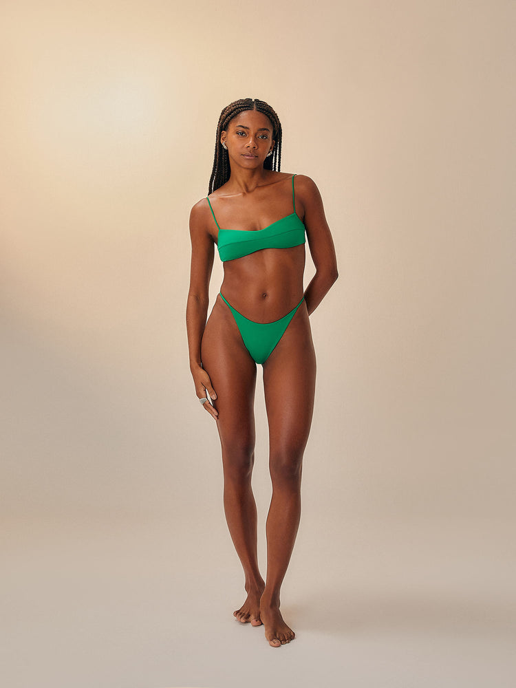 CLARA BOTTOM DIGITAL GREEN
