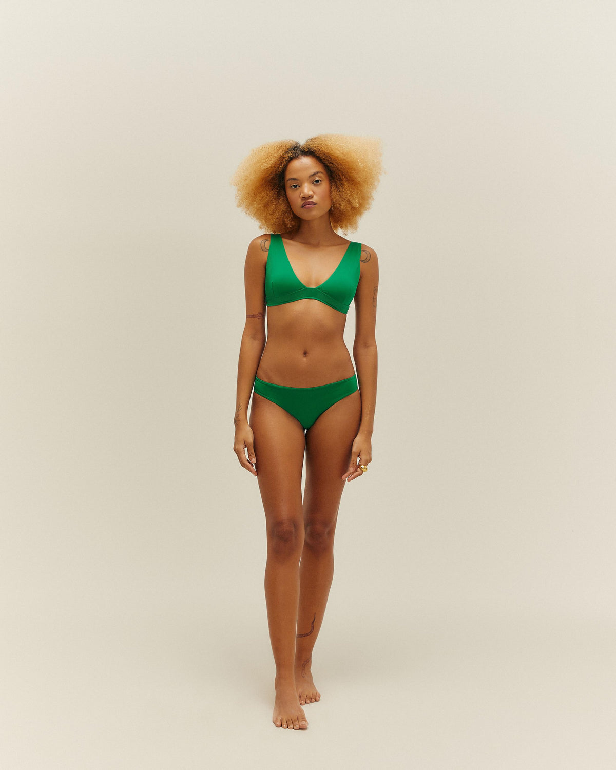 PIPING HOTPANTS DIGITAL GREEN