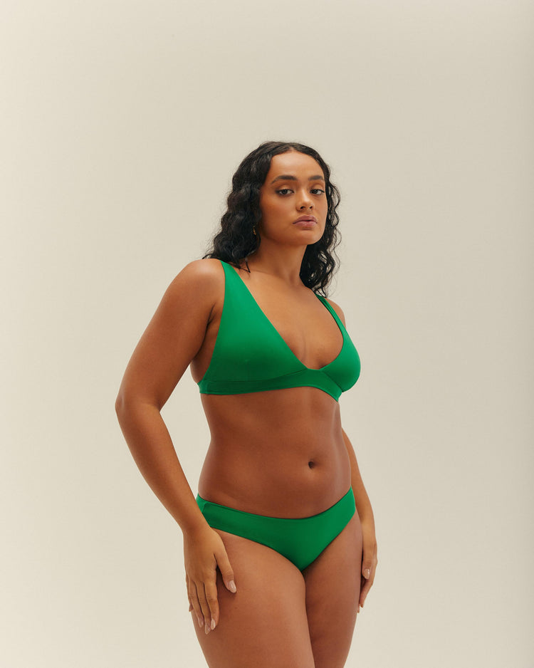 PIPING HOTPANTS DIGITAL GREEN