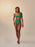 PIPPING HOTPANTS DIGITAL GREEN