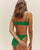 PIPPING HOTPANTS DIGITAL GREEN