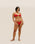 RIBBED LARI BOTTOMS IN RED SHIFT